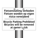 Fietsenstalling verboden Fietsen /.../ - Bicycle Parking Prohibited Bicycles /.../