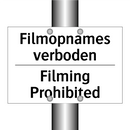 Filmopnames verboden - Filming Prohibited