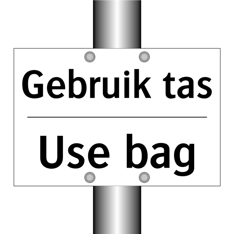 Gebruik tas - Use bag