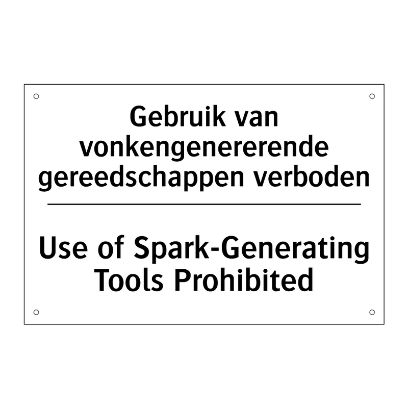 Gebruik van vonkengenererende /.../ - Use of Spark-Generating Tools /.../