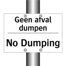 Geen afval dumpen - No Dumping