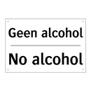 Geen alcohol - No alcohol