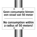 Geen consumptie binnen een straal /.../ - No consumption within a radius /.../