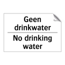 Geen drinkwater - No drinking water