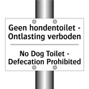 Geen hondentoilet - Ontlasting /.../ - No Dog Toilet - Defecation Prohibited/.../