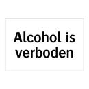 Alcohol is verboden
