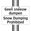 Geen sneeuw dumpen - Snow Dumping Prohibited