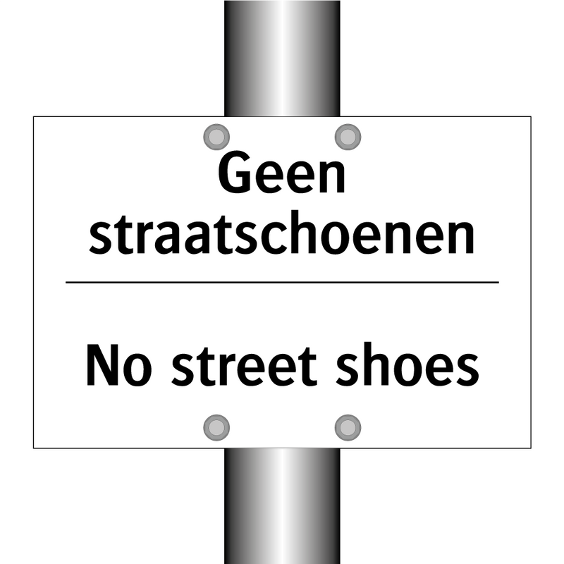 Geen straatschoenen - No street shoes