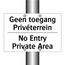 Geen toegang Privéterrein - No Entry Private Area