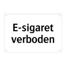 E-sigaret verboden