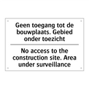 Geen toegang tot de bouwplaats. /.../ - No access to the construction /.../