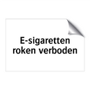 E-sigaretten roken verboden