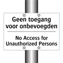 Geen toegang voor onbevoegden - No Access for Unauthorized Persons/.../