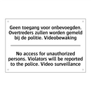 Geen toegang voor onbevoegden. /.../ - No access for unauthorized persons. /.../