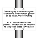 Geen toegang voor onbevoegden. /.../ - No access for unauthorized persons. /.../