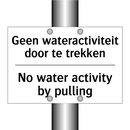 Geen wateractiviteit door te trekken/.../ - No water activity by pulling