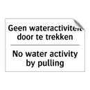 Geen wateractiviteit door te trekken/.../ - No water activity by pulling