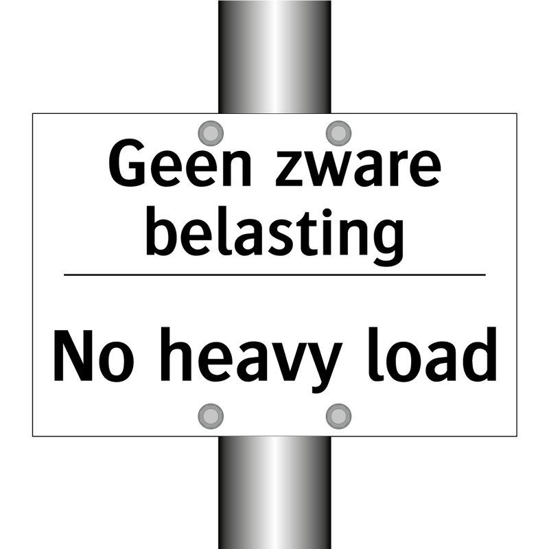 Geen zware belasting - No heavy load