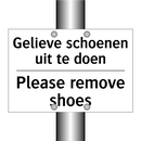 Gelieve schoenen uit te doen - Please remove shoes