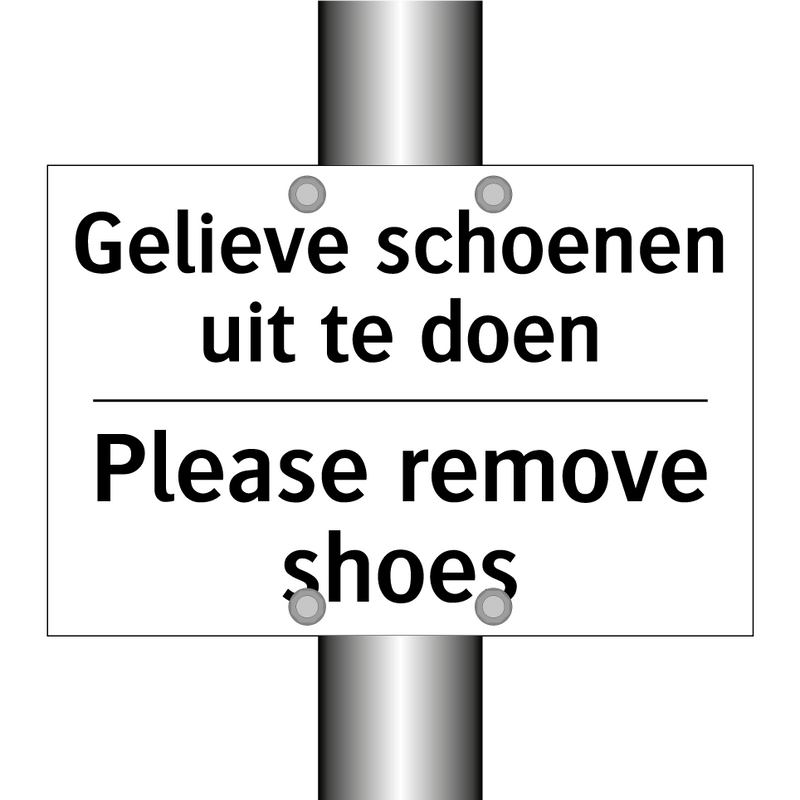Gelieve schoenen uit te doen - Please remove shoes
