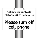 Gelieve uw mobiele telefoon uit /.../ - Please turn off cell phone