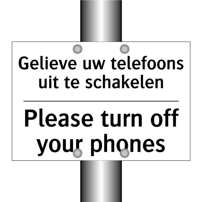 Gelieve uw telefoons uit te schakelen/.../ - Please turn off your phones