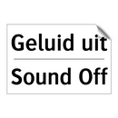 Geluid uit - Sound Off