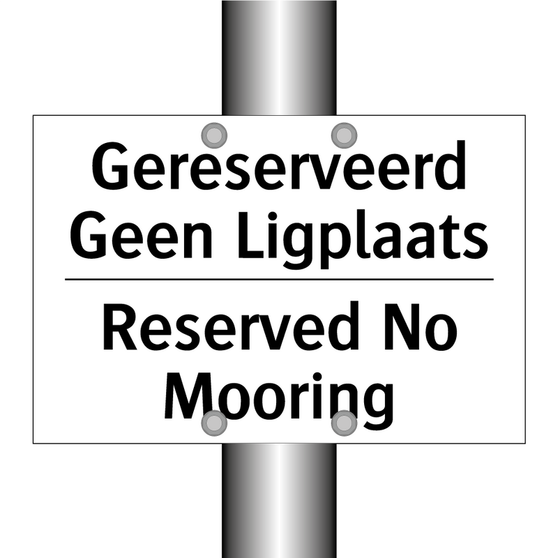 Gereserveerd Geen Ligplaats - Reserved No Mooring