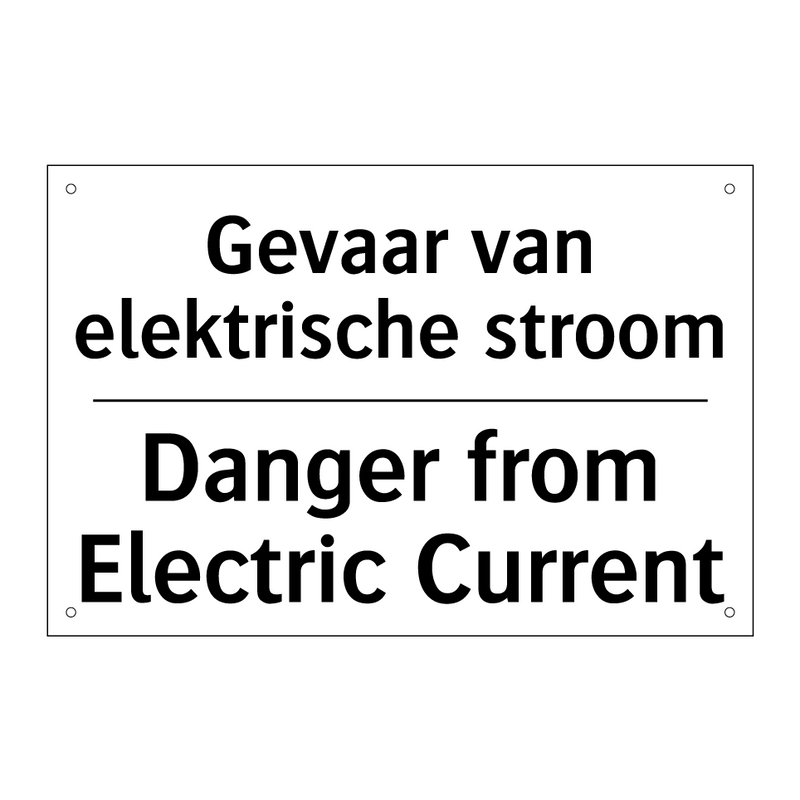 Gevaar van elektrische stroom - Danger from Electric Current