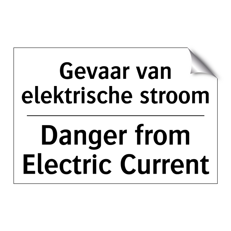 Gevaar van elektrische stroom - Danger from Electric Current