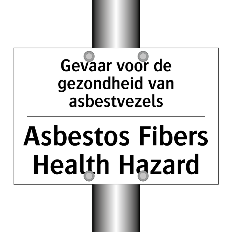 Gevaar voor de gezondheid van /.../ - Asbestos Fibers Health Hazard