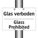 Glas verboden - Glass Prohibited