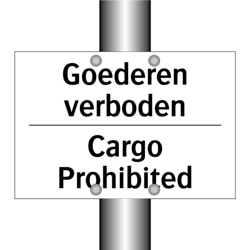 Goederen verboden - Cargo Prohibited