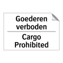Goederen verboden - Cargo Prohibited