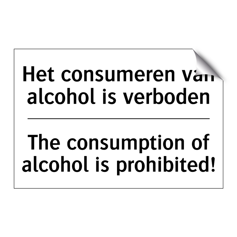 Het consumeren van alcohol is /.../ - The consumption of alcohol is /.../