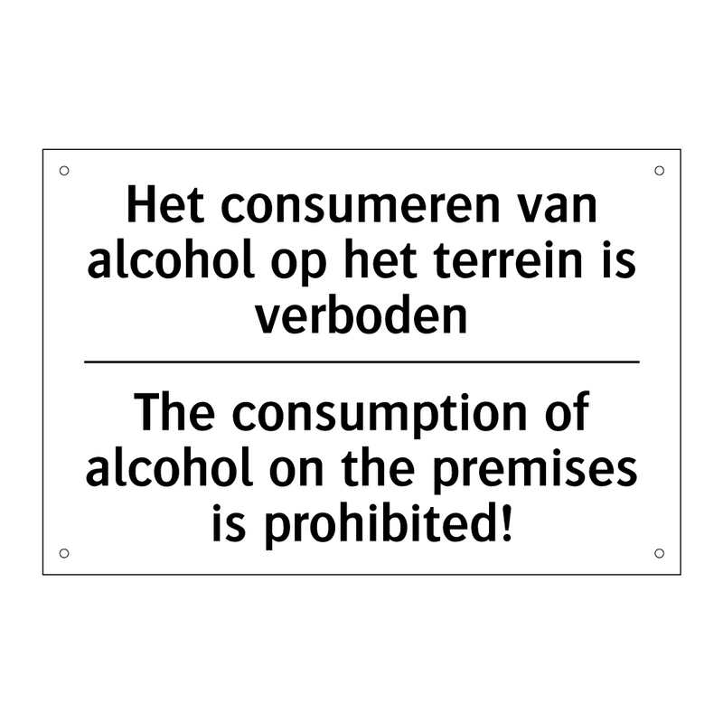 Het consumeren van alcohol op /.../ - The consumption of alcohol on /.../