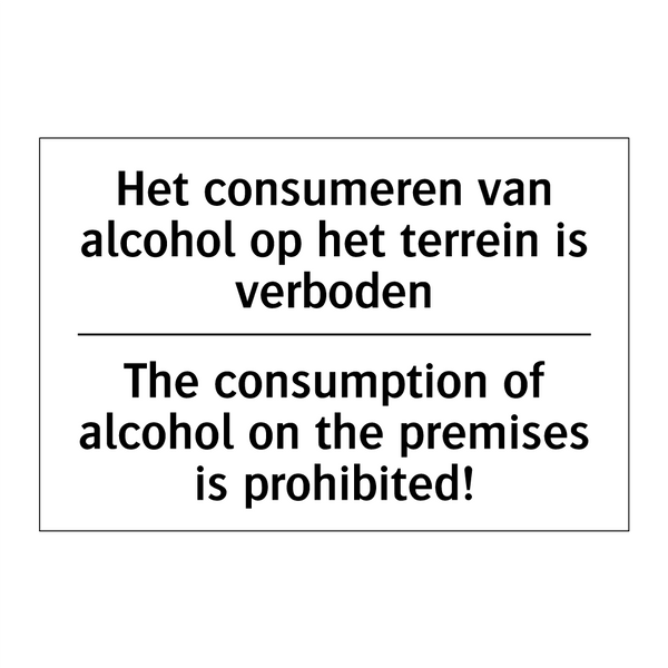 Het consumeren van alcohol op /.../ - The consumption of alcohol on /.../