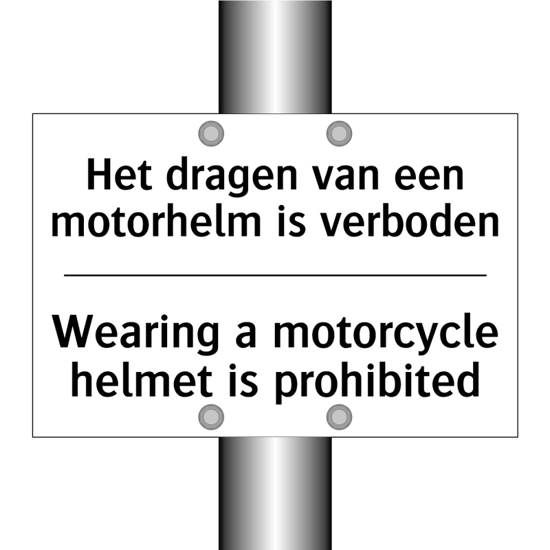 Het dragen van een motorhelm is /.../ - Wearing a motorcycle helmet is /.../
