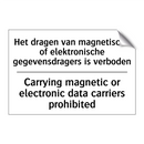 Het dragen van magnetische of /.../ - Carrying magnetic or electronic /.../