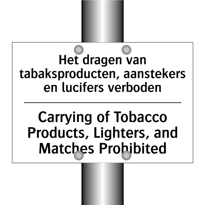 Het dragen van tabaksproducten, /.../ - Carrying of Tobacco Products, /.../