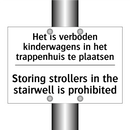 Het is verboden kinderwagens in /.../ - Storing strollers in the stairwell /.../