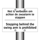 Het is verboden om achter de zwaaiarm /.../ - Stepping behind the swing arm /.../
