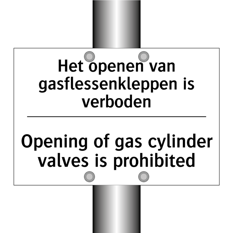 Het openen van gasflessenkleppen /.../ - Opening of gas cylinder valves /.../