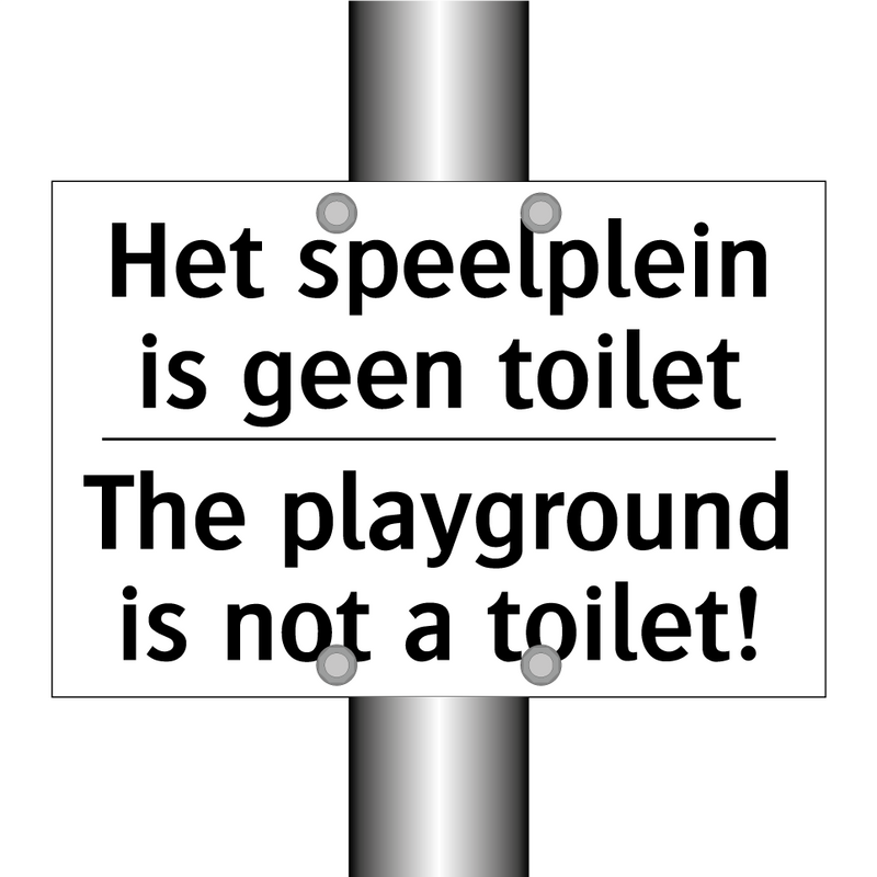 Het speelplein is geen toilet - The playground is not a toilet!/.../
