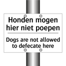 Honden mogen hier niet poepen - Dogs are not allowed to defecate /.../