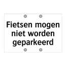 Fietsen mogen niet worden geparkeerd