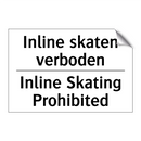 Inline skaten verboden - Inline Skating Prohibited