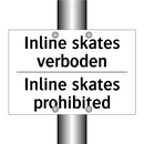 Inline skates verboden - Inline skates prohibited