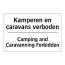 Kamperen en caravans verboden - Camping and Caravanning Forbidden/.../