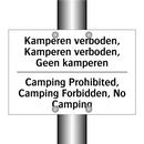 Kamperen verboden, Kamperen verboden, /.../ - Camping Prohibited, Camping Forbidden, /.../